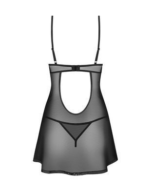 Сорочка та трусики Obsessive Euridia chemise & tanga XL/2XL