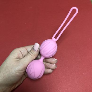Вагінальні кульки Geisha Lastic Balls - L рожеві - фото
