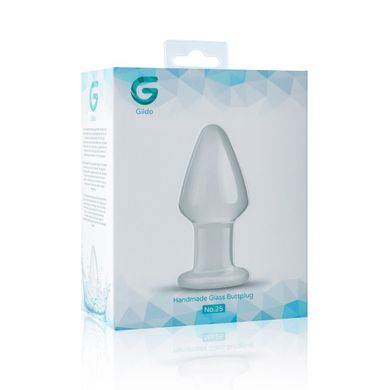Скляна анальна пробка Gildo Glass Buttplug No. 25 (4,5 см) - фото