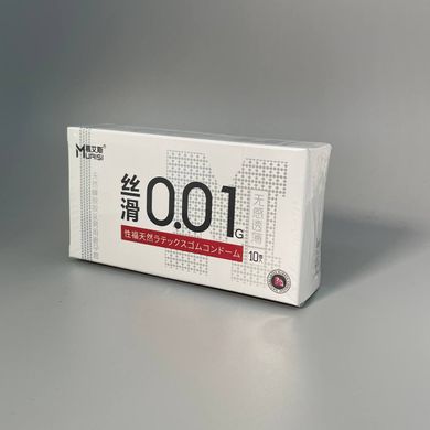 Набор ультратонких презервативов 0,01 мм Muaisi White  (10 шт) - фото