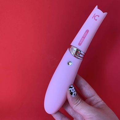 Вакуумный стимулятор клитора с вибрацией KissToy Miss CC Pink - фото