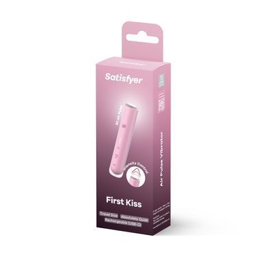 Satisfyer First Kiss вакуумний кліторальний стимулятор у формі помади - фото