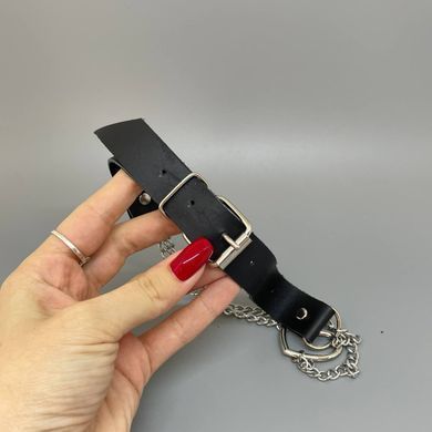 Чокер из натуральной кожи сердце Art of Sex Paris, Черный