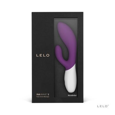 Вибратор-кролик LELO Ina Wave 2 Plum - фото