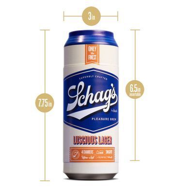 Мастурбатор з вакуумом Blush Schag&rsquo;s Luscious Lager Masturbator Frosted - фото