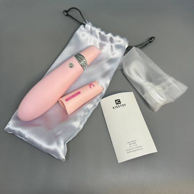 Вакуумний вібратор 2в1 KissToy Miss CC Pink - фото