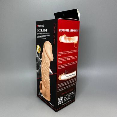 Насадка на член с отверстием для мошонки Kokos Cock Sleeve CS 002-M - фото