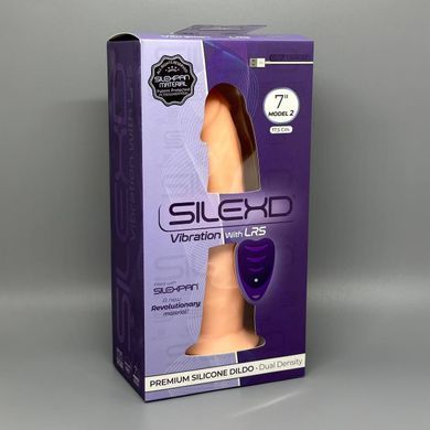Фалоімітатор з вібрацією SilexD Henry Vibro Flesh MODEL 2 size 7in + LRS (17,5 см) тілесний - фото