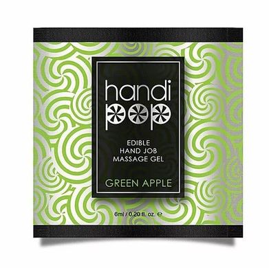 Пробник гель для минета Sensuva Handipop Green Apple (6 мл)