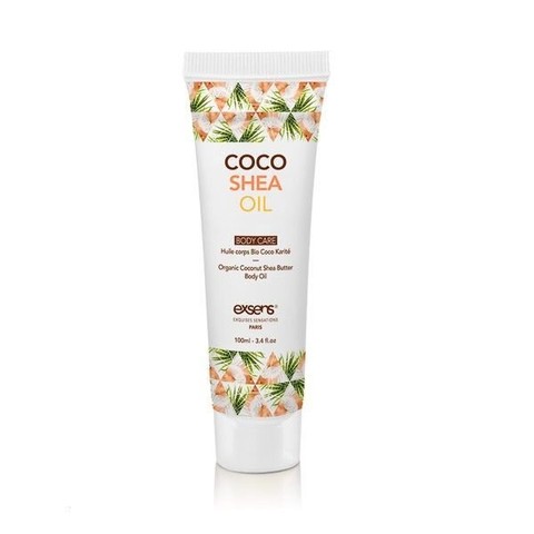 Органічне кокосове масло для тіла EXSENS Coco Shea (100 мл) (срок до 04.2025) - фото