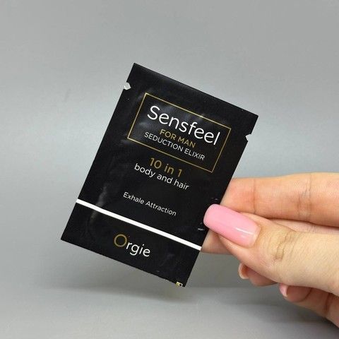 Саше Мужской бальзам для волос и тела с афродизиаком Orgie SENSFEEL for man 10 in 1 body and hair 2 мл