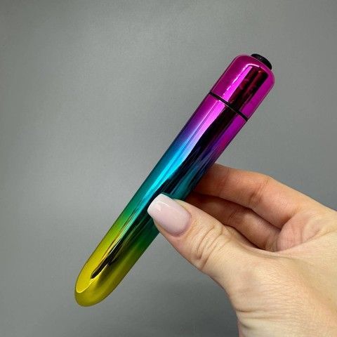 Вібропуля Rocks Off RO-140mm Prism Rainbow - фото