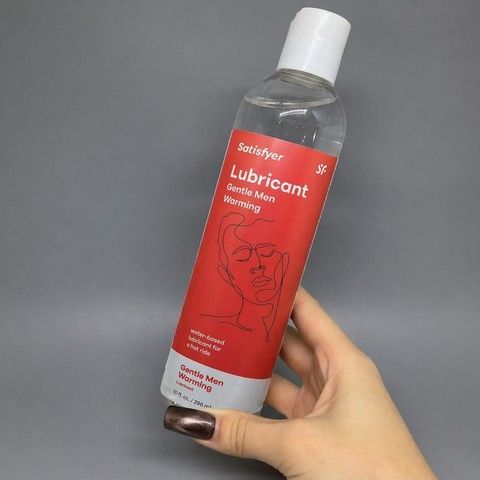 Лубрикант зігріваючий на водній основі Satisfyer Gentle Men Warming 296 мл - фото