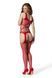 Бодістокінг-сітка Passion BS106 One Size червоний - фото товару