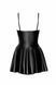 Платье Noir Handmade F308 Dreamer wetlook corset mini dress with front zipper S