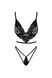 Эротический комплект белья Noir Handmade Kissable French Kiss Set S/M - фото товара