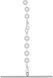 Бодистокинг Noir Handmade F306 Mirage catsuit with jewelry rhinestone chain adorning the back S