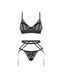 Еротичний комплект Obsessive Euridia 3-pcs set XS/S - фото товару