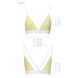 Спортивный топ с двойными бретелями Passion PS007 TOP yellow, size L