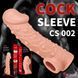 Насадка на член с отверстием для мошонки Kokos Cock Sleeve CS 002-M - фото товара
