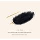 Перо на позолоченной ручке UPKO Premium Feather Tickler черное