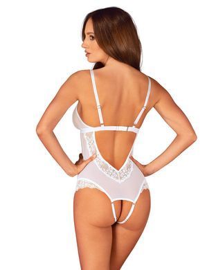 Эротическое боди Obsessive Heavenlly crotchless teddy XS/S