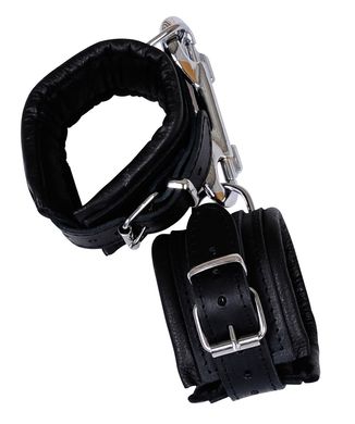 Кожаные наручники ZADO black