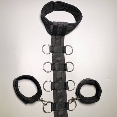 Регульований ремінь для шиї і зап'ясть Fetish Tentation Harness Straps for Neck - фото