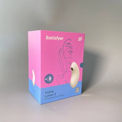 Satisfyer Vulva Lover 2 White - вакуумный клиторальный вибратор - фото