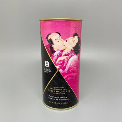 Масло для орального секса Shunga APHRODISIAC WARMING OIL со вкусом малины - 100 мл - фото