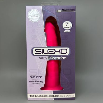Фалоімітатор з вібрацією SilexD Henry Vibro Pink MODEL 2 7in 17,5 см - фото