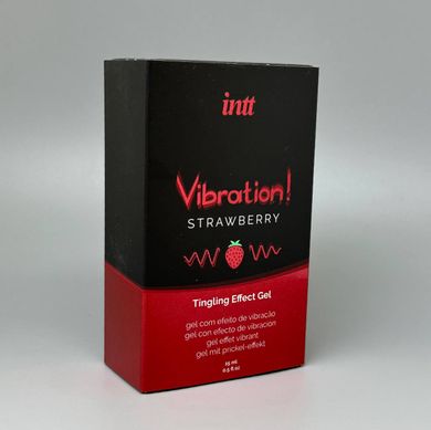 Intt Vibration Strawberry - рідкий вібратор (15 мл) - фото