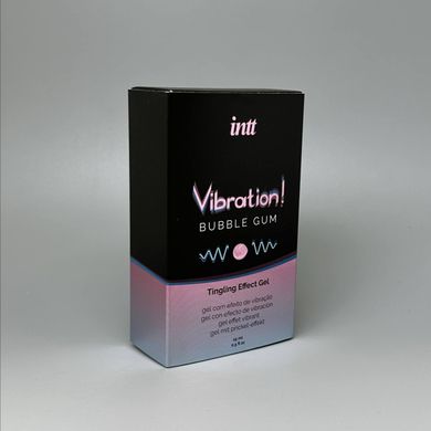 Intt Vibration Bubble Gum - жидкий вибратор (15 мл) - фото