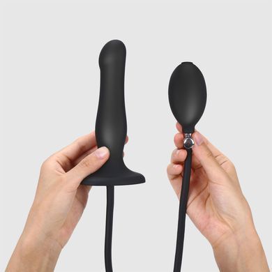 Надувний фалоімітатор Strap-On-Me INFLATABLE DILDO PLUG NOIR чорний - фото