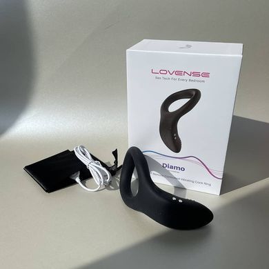Lovense Diamo Cock Ring эрекционное смарт-виброкольцо - фото