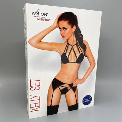 Комплект белья Passion KELLY SET black S/M - фото