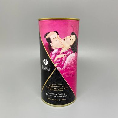 Масло для орального сексу Shunga APHRODISIAC WARMING OIL зі смаком малини 100 мл - фото