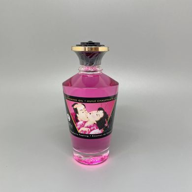 Масло для орального сексу Shunga APHRODISIAC WARMING OIL зі смаком малини 100 мл - фото