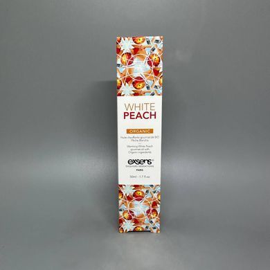 Согревающее съедобное массажное масло EXSENS Organic White Peach 50 мл - фото