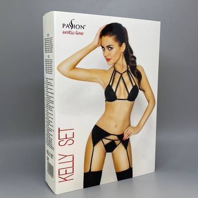 Комплект белья Passion KELLY SET black S/M - фото
