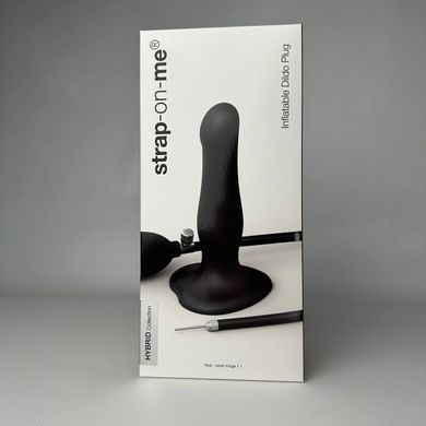 Надувний фалоімітатор Strap-On-Me INFLATABLE DILDO PLUG NOIR чорний - фото