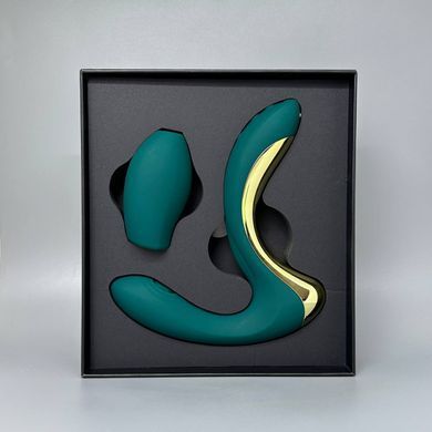 Вібратор для точки G з підігрівом Zalo Talis G-Spot PulseWave Vibrator Turquoise Green - фото