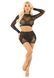 Комплект топ та спідниця Leg Avenue Rhinestone Crop Top and Mini Skirt One Size Black - фото товару