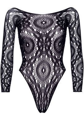 Еротичне боді Leg Avenue Snap crotch thong back teddy Black S/M