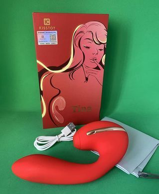 Вакуумный вибратор Kisstoy Tina с подогревом - фото