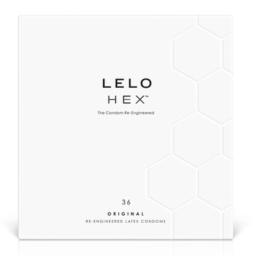 Презервативи LELO HEX Condoms Original 36 Pack (36 шт) (пом'ята упаковка) - фото