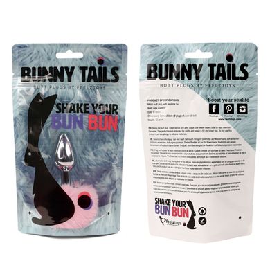 Анальная пробка с хвостиком Pink (2,5 см) FeelzToys Bunny Tails Butt