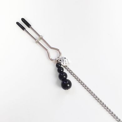 Затискачі на соски і клітор Art of Sex Nipple clit clamps Black Pearl - фото