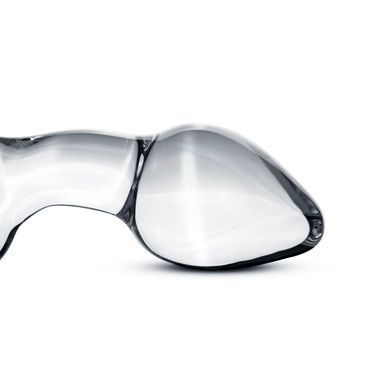Анальна пробка с кольцом из стекла Gildo Glass Prostate Plug No. 13 4,3 см - фото