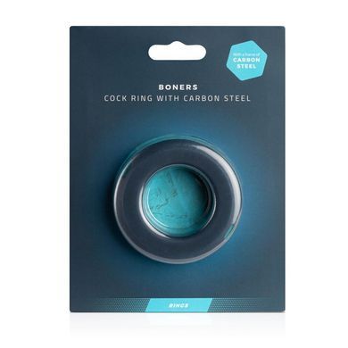 Эрекционное кольцо Boners Cock Ring With Carbon Steel - фото